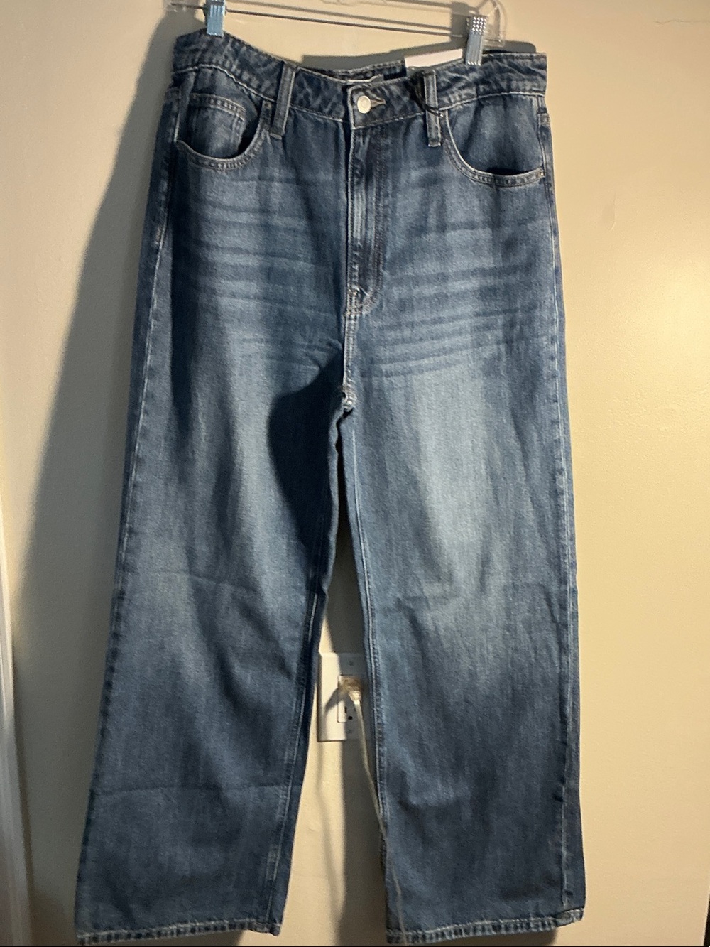 Zenana Outfitters Men's Straight Jeans in Medium Blue